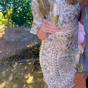 Needle & Thread Embellished Shift Dress Pink